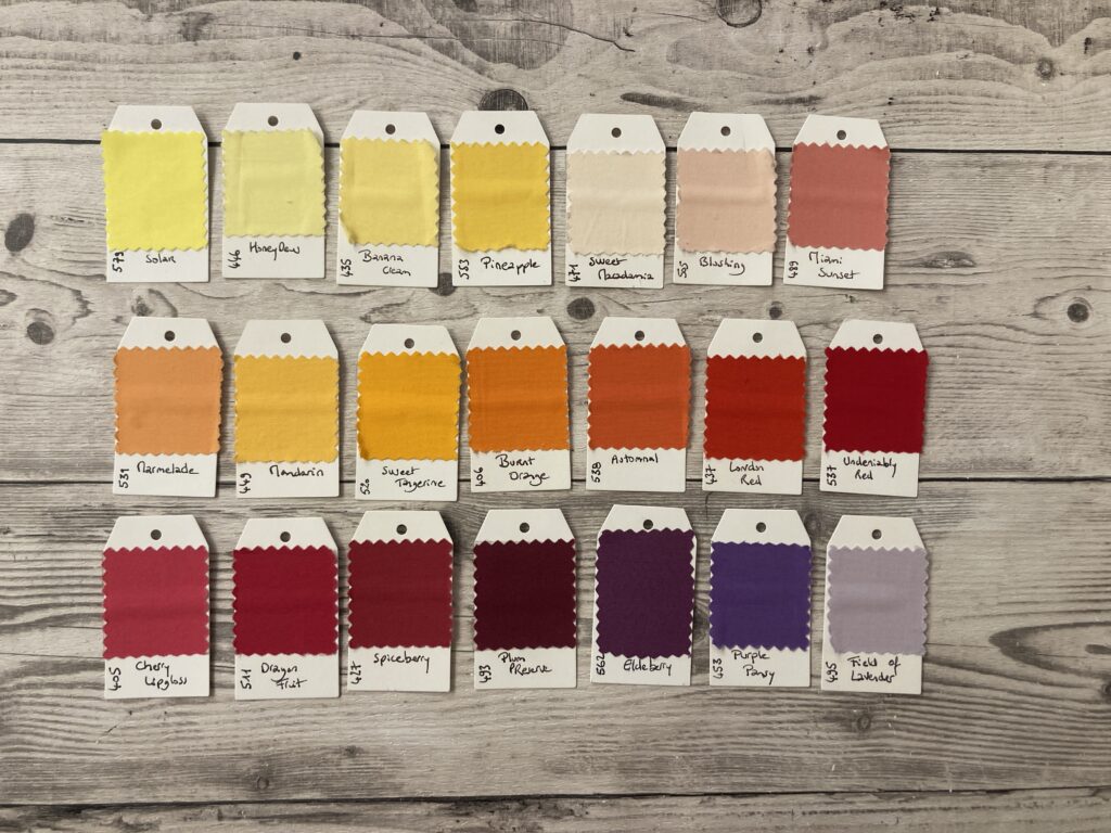 dégradé de couleurs pour un quilt Météo Mayotte